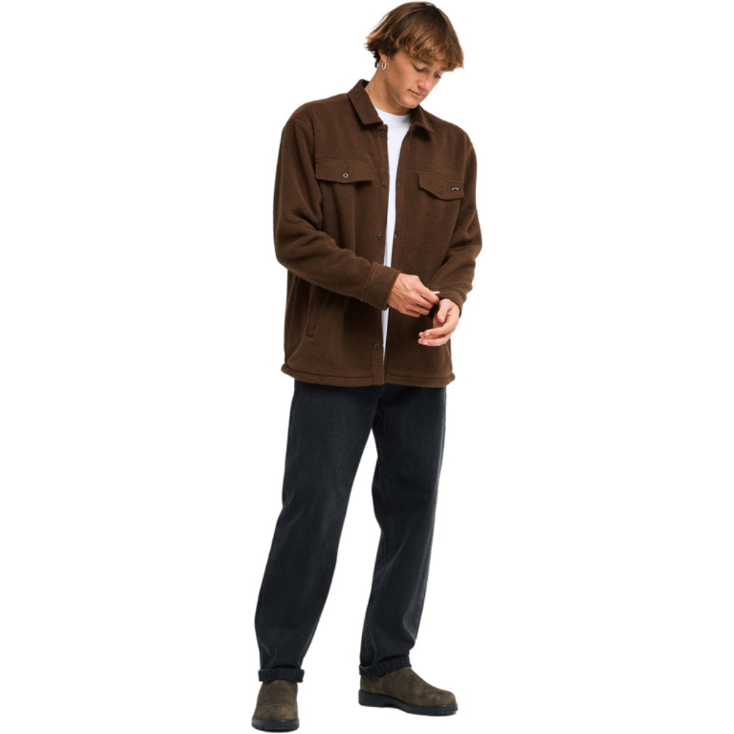 2026 Billabong Mens Fairbanks Overshirt EBYPF03005 - Dark Cedar
